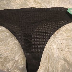 3/$25 Honeydew Alana Thong Large Mesh Underwear Panties Black